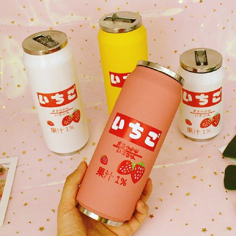 Rynx | Stylish stainless steel insulated water bottle with colorful straw - 350ml & 500ml options