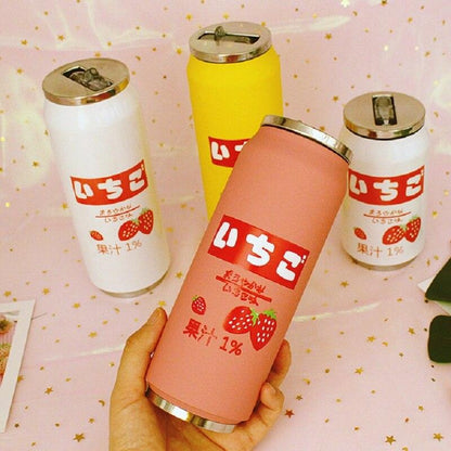 Rynx | Stylish stainless steel insulated water bottle with colorful straw - 350ml & 500ml options