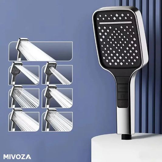 Rynx | High Pressure Shower Head with 7 Modes and Stop Button