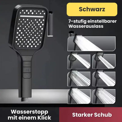 Rynx | High Pressure Shower Head with 7 Modes and Stop Button