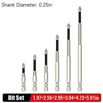 Rynx | Magnetic Bit Attachments – Non-Slip Phillips Bits for Cordless Drills