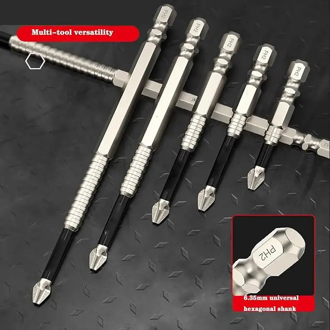 Rynx | Magnetic Bit Attachments – Non-Slip Phillips Bits for Cordless Drills