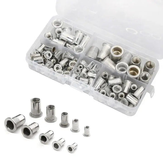 Rynx | High-Quality Nutsert Set with Countersunk Head (100 Pieces)