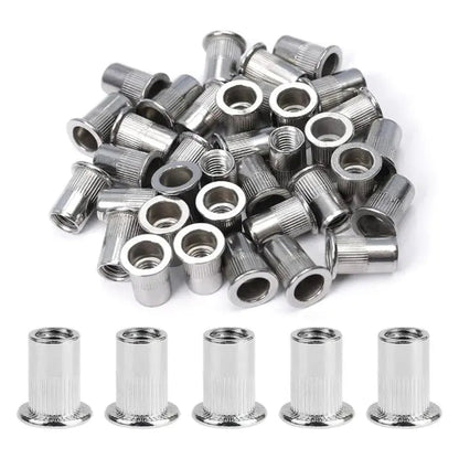 Rynx | High-Quality Nutsert Set with Countersunk Head (100 Pieces)