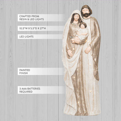 Rynx | 27 Inch Illuminated Holy Family Figurine
