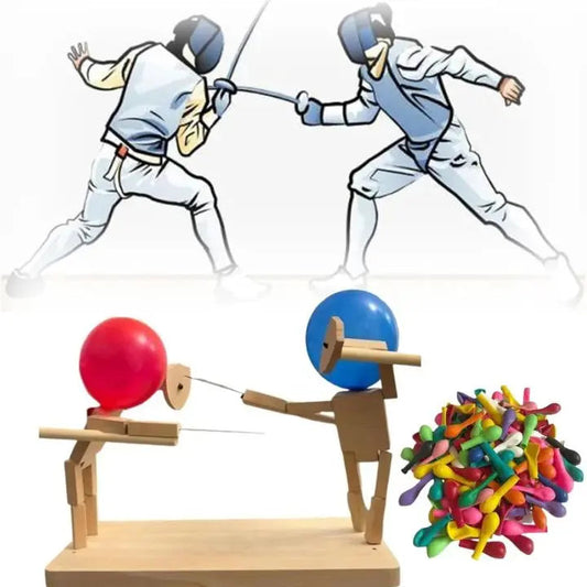 Rynx | Wooden Balloon Battle Game with 100 Balloons – Active Play Fun for Kids