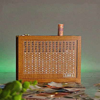 Rynx | Wooden piggy bank with counter – Durable and Decorative