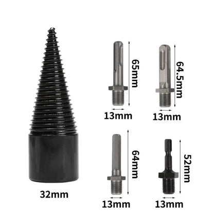 Rynx | Wood drill attachment – Efficient splitting attachment for firewood quickly and easily