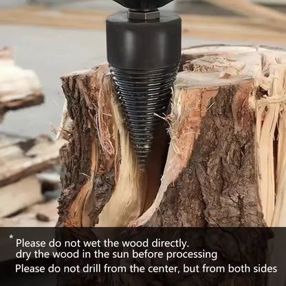 Rynx | Wood drill attachment – Efficient splitting attachment for firewood quickly and easily