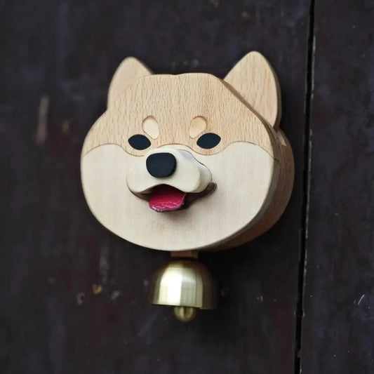 Rynx | Wooden Glockenspiel Door Bell Shiba Inu – Cute & Welcoming Charm