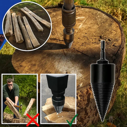 Rynx | Wood splitting drill set – Energy-saving splitting with drill