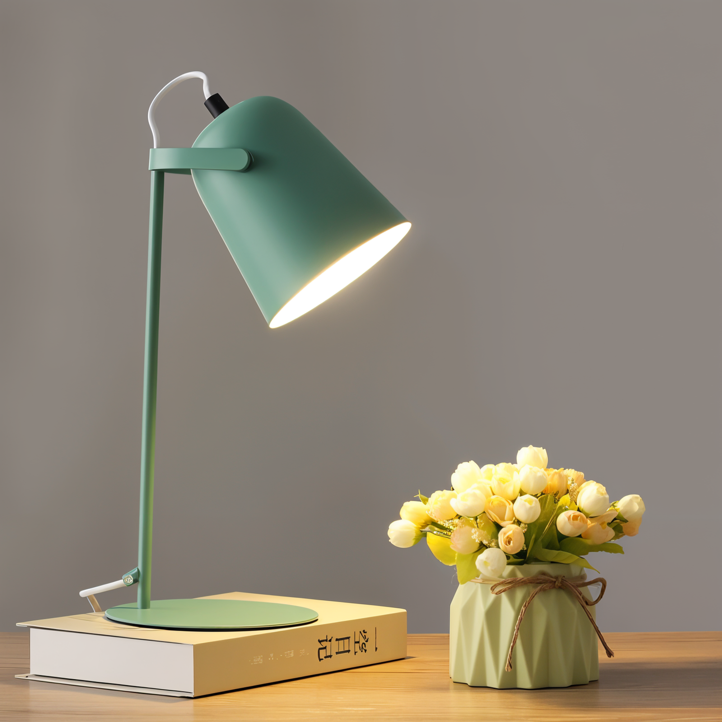 Rynx | Macaron Table Lamp - Scandinavian Yellow Desk Lamp