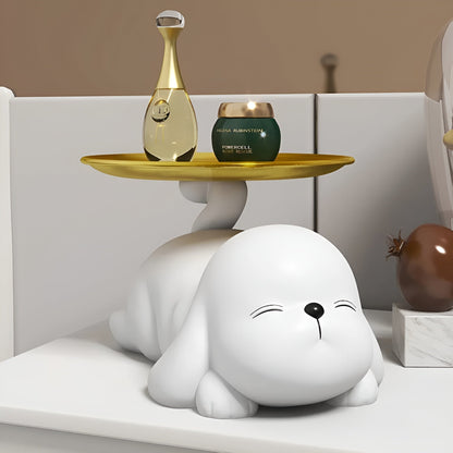 Rynx | Decorative dog bowl holder with tray