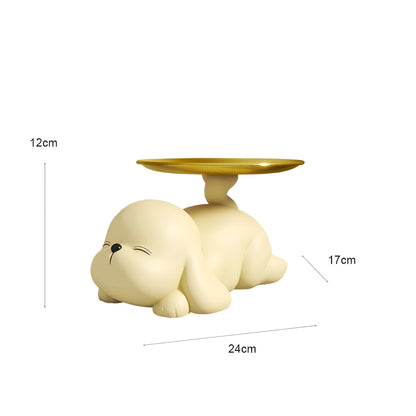 Rynx | Decorative dog bowl holder with tray