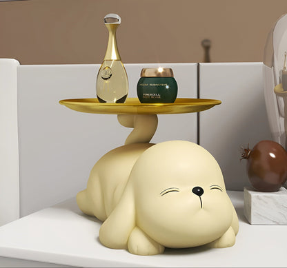 Rynx | Decorative dog bowl holder with tray
