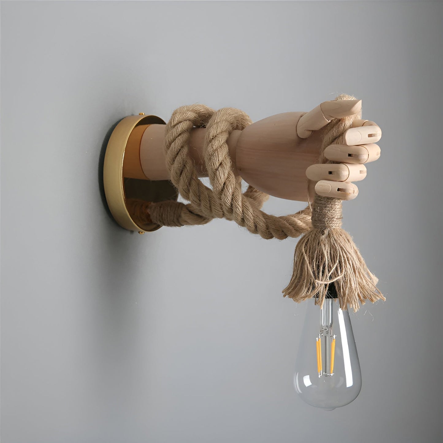 Rynx | Rope - Rustic Wall Lamp with Timeless Design