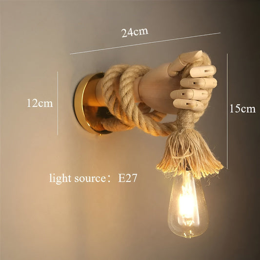 Rynx | Rope - Rustic Wall Lamp with Timeless Design