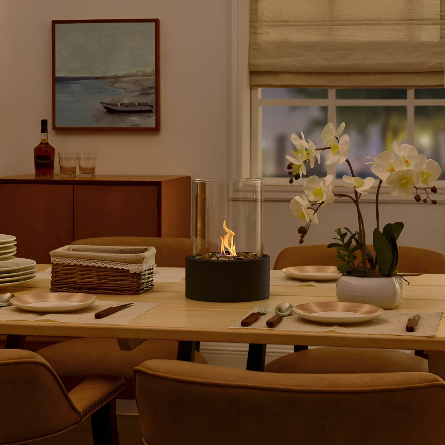 RYNX | SleekFlame – Stylish tabletop fire for a modern and cozy atmosphere