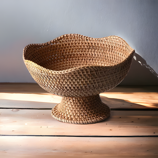 Rynx | Natural Rattan Fruit Baskets - Handwoven - Unique And Functional