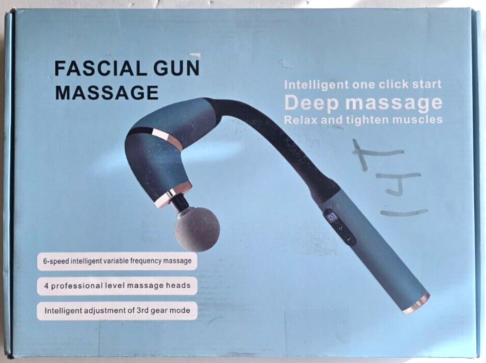 Rynx | U-shaped massage gun for full body training 4 massage heads