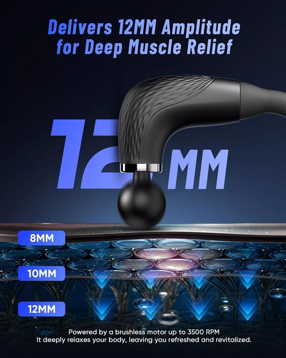 Rynx | U-shaped massage gun for full body training 4 massage heads