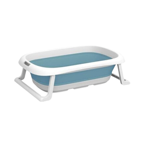 Rynx | Plastic Portable & Foldable Bathtub Blue & White
