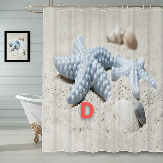 Rynx | 4pcs Bathroom Shower Curtain