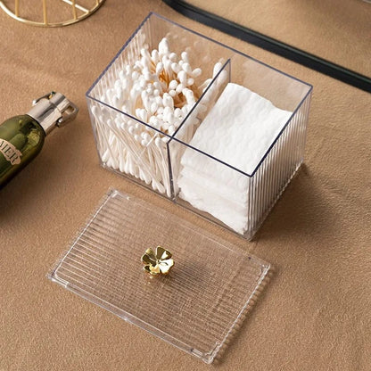 Rynx | Twin Acrylic Cotton Pad Storage Box