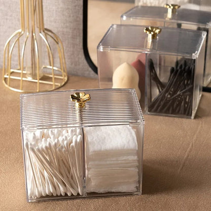 Rynx | Twin Acrylic Cotton Pad Storage Box