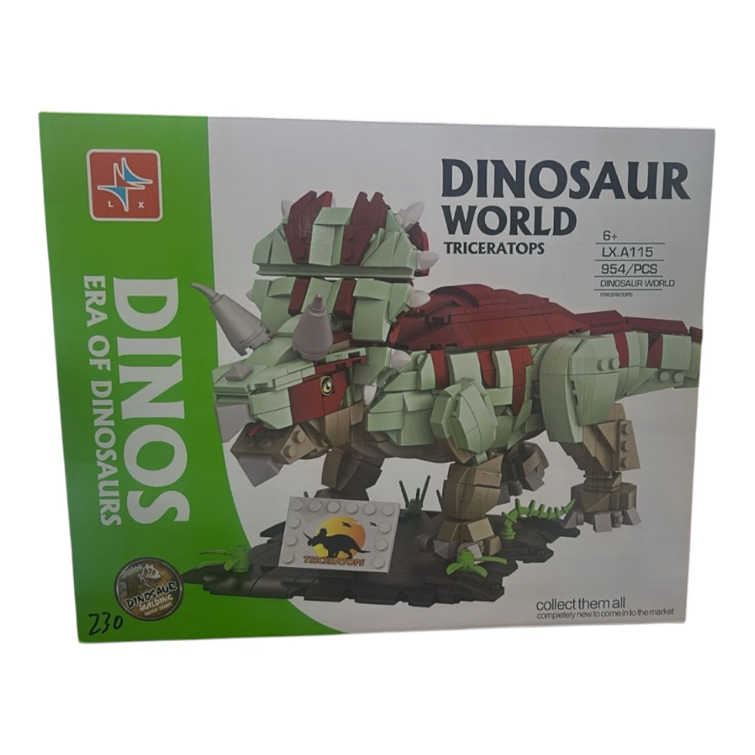 Rynx | Dinosaur World Triceratops Building Blocks Set 954 Pieces