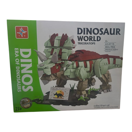 Rynx | Dinosaur World Triceratops Building Blocks Set 954 Pieces