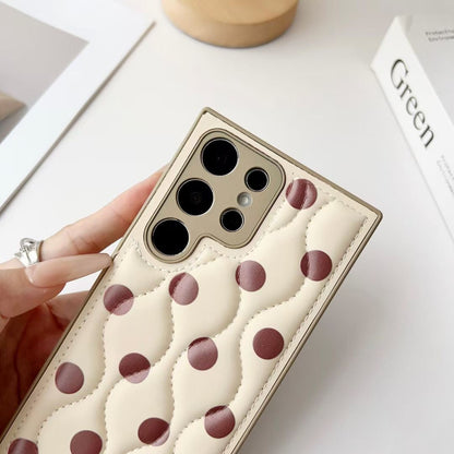 Rynx | Polka Dots Leather Case for Samsung with Belt Loop