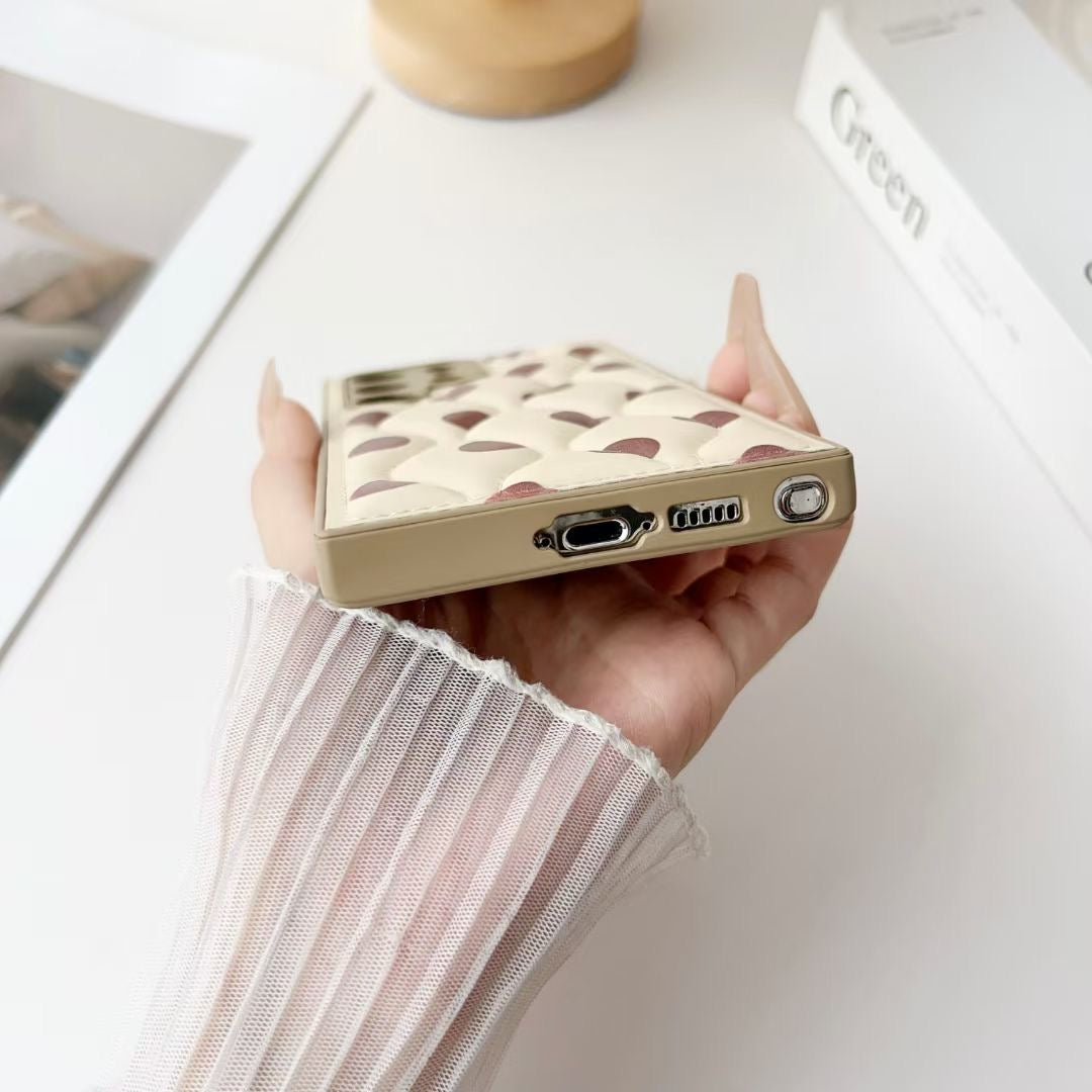 Rynx | Polka Dots Leather Case for Samsung with Belt Loop