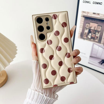 Rynx | Polka Dots Leather Case for Samsung with Belt Loop