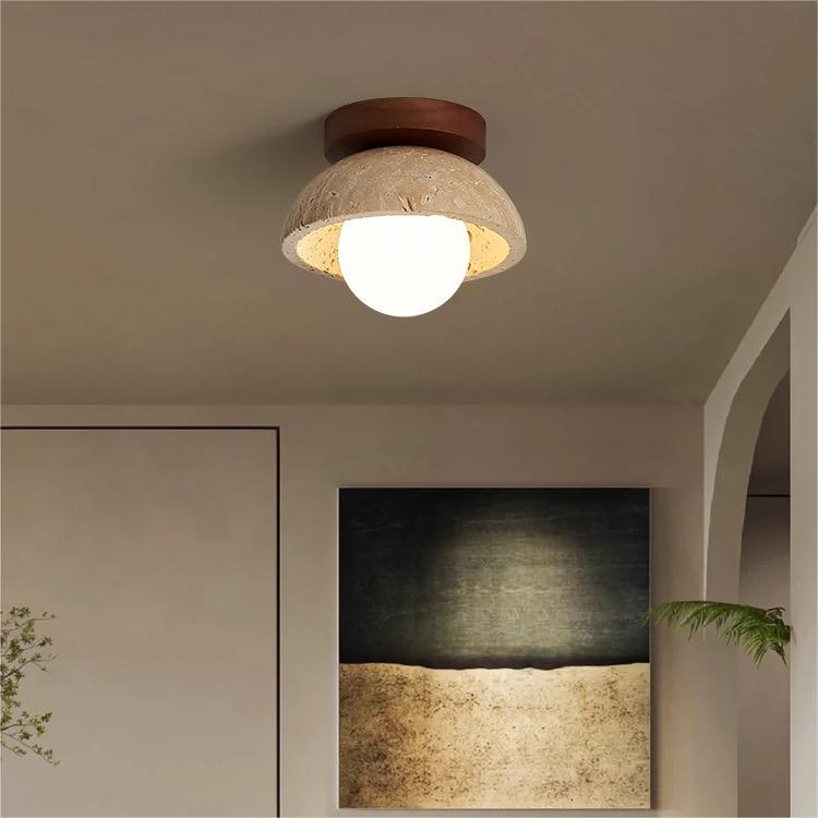 Rynx | Industrial Modern Beige Stone Wall Lamp