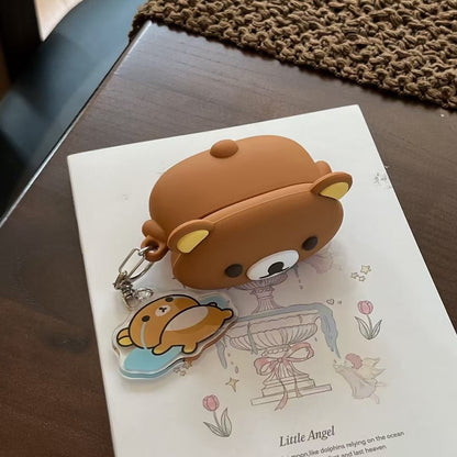 Rynx | Cute Bear 3D Silicone AirPods Case with Keychain
