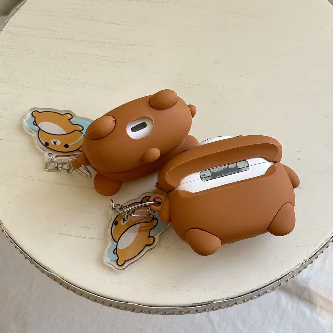Rynx | Cute Bear 3D Silicone AirPods Case with Keychain