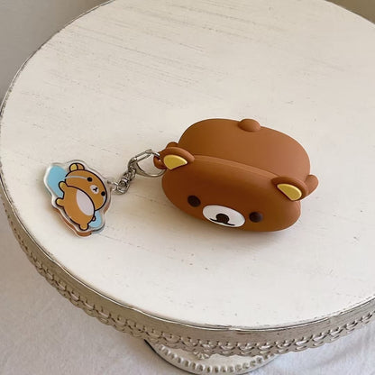 Rynx | Cute Bear 3D Silicone AirPods Case with Keychain