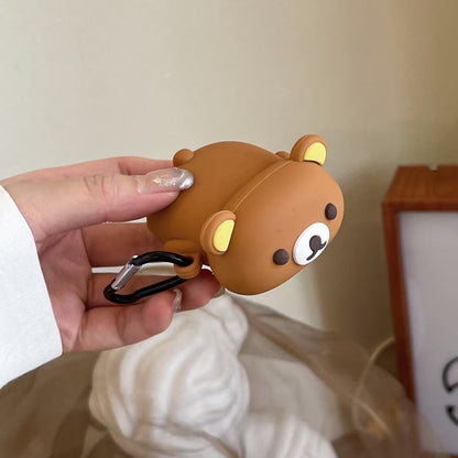 Rynx | Cute Bear 3D Silicone AirPods Case with Keychain