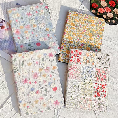 Rynx | Floral Print iPad Case Quilted Pastel & Vintage Flower Pattern for iPad Case