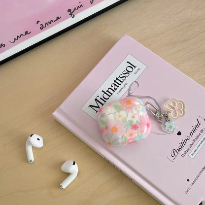 Rynx | Pastel Flowers Shiny AirPods Case with Charm