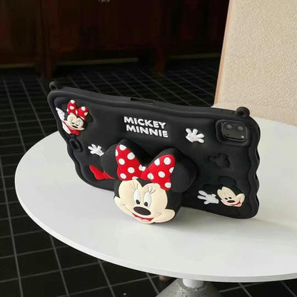 Rynx | 3D Cartoon Silicone iPad Case – Shockproof Cartoon Stand Case with Shoulder Strap