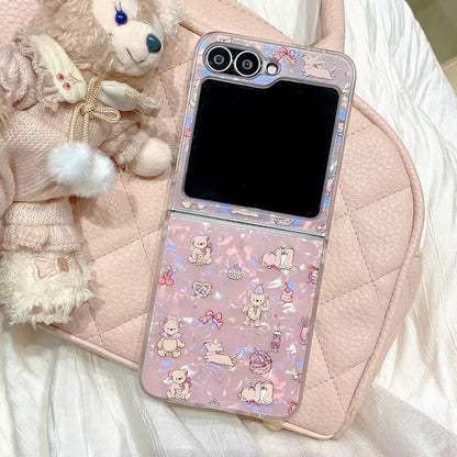 Rynx | Enjoing Bear Holographic Case for Samsung Galaxy Fold
