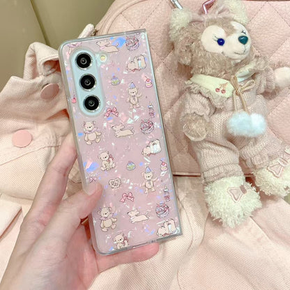 Rynx | Enjoing Bear Holographic Case for Samsung Galaxy Fold