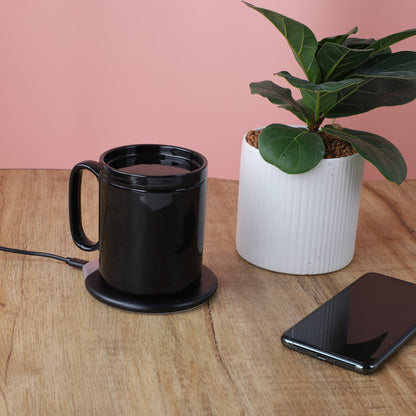 Rynx | InHeat 2-in-1 Mug Warmer & Wireless Charger