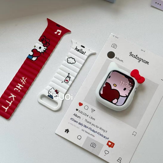 Rynx | Magnetic Kitty Designer watch band for iWatch with shock absorber protection