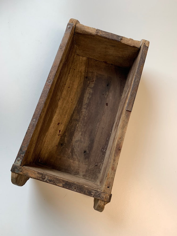 Rynx | Wooden Box Brick Shape Simple Used-Look Unique