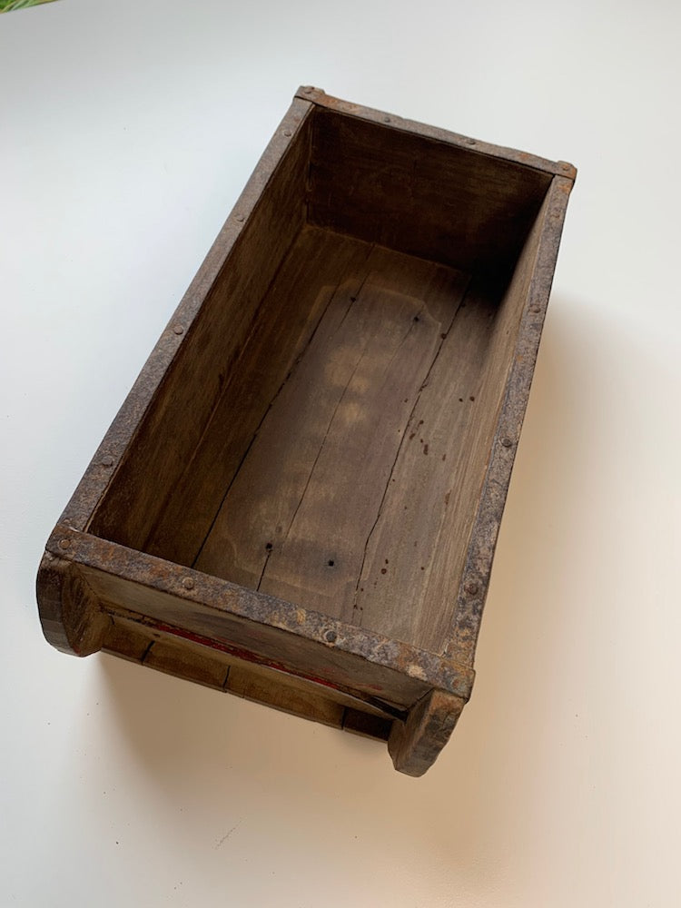 Rynx | Wooden Box Brick Shape Simple Used-Look Unique