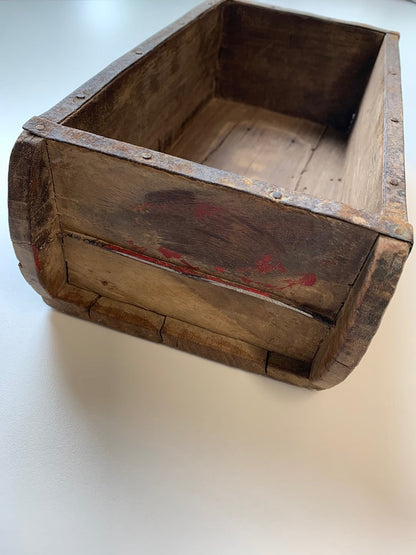 Rynx | Wooden Box Brick Shape Simple Used-Look Unique