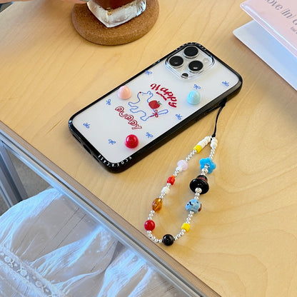 Rynx | Happy Summer Puppy iPhone case with 3D candy beads & charm wire